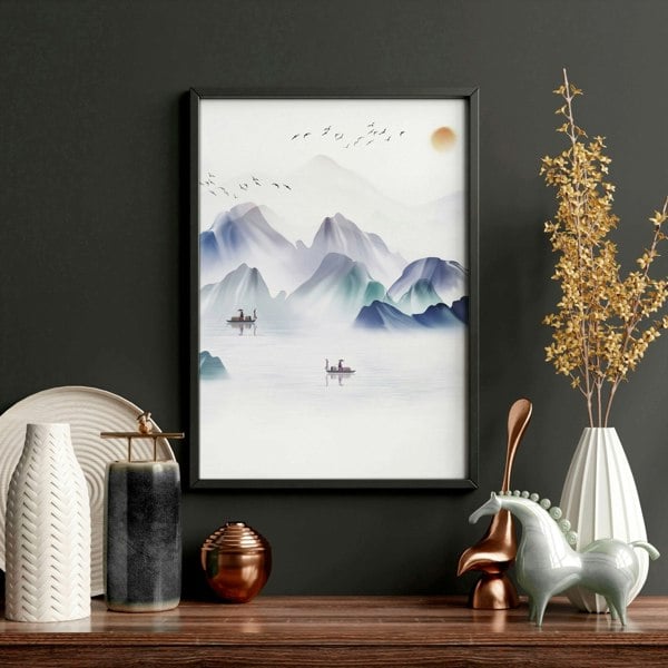 Wall art for offices | set of 3 japanese wall art