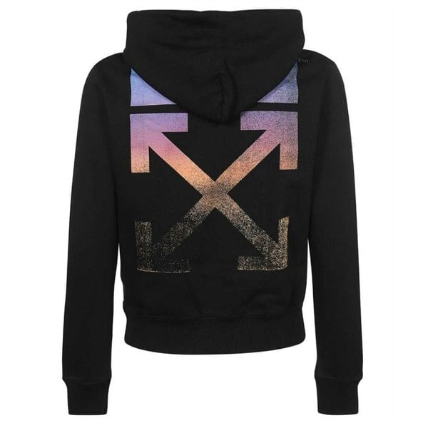 Off-White Degrade Multi Colour Arrow Hoodie - Black