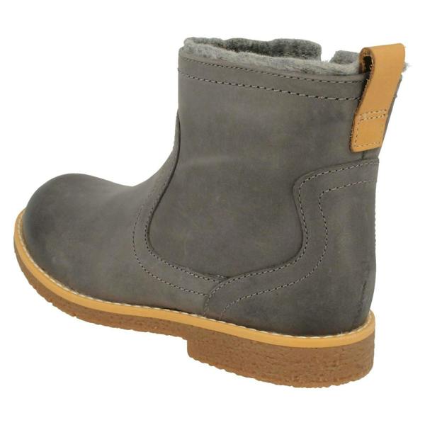 Clarks Girls Clarks Stylish Ankle Boots Comet Frost