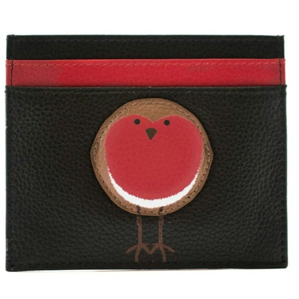 Mala Leather Bobbie Robin Bird RFID Card Holder with Zip