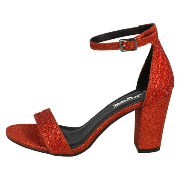 Anne Michelle Ladies Anne Michelle Diamante Sandals