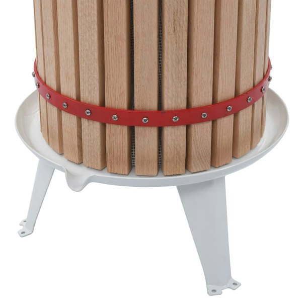 Berkfield Fruit and Wine Press with Cloth Bag 24 L Oak Wood