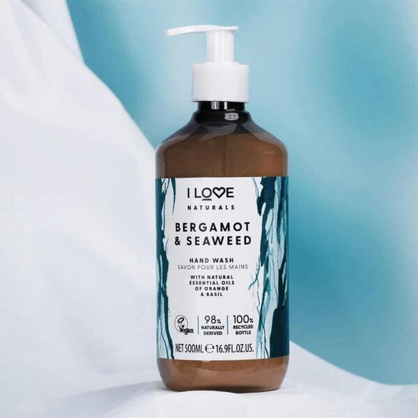 I LOVE Naturals Bergamot & Seaweed Hand Wash, 500ml