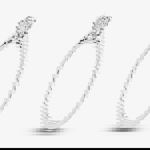 1888 Collection 9ct White Gold 0.50ct Princess Cut Diamond Solitaire Ring PPP01-9W-0.50-H-SI2