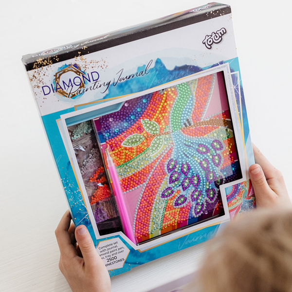 Totum Diamond Paint Notebook Peacock