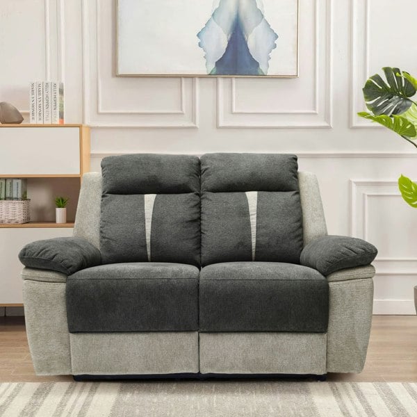 Comfy Living Fabric Manual Reclining Sofa set