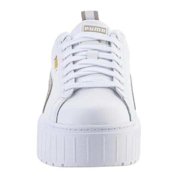 Puma Mayze Lth Platform White Peyote Trainers UK 4.5