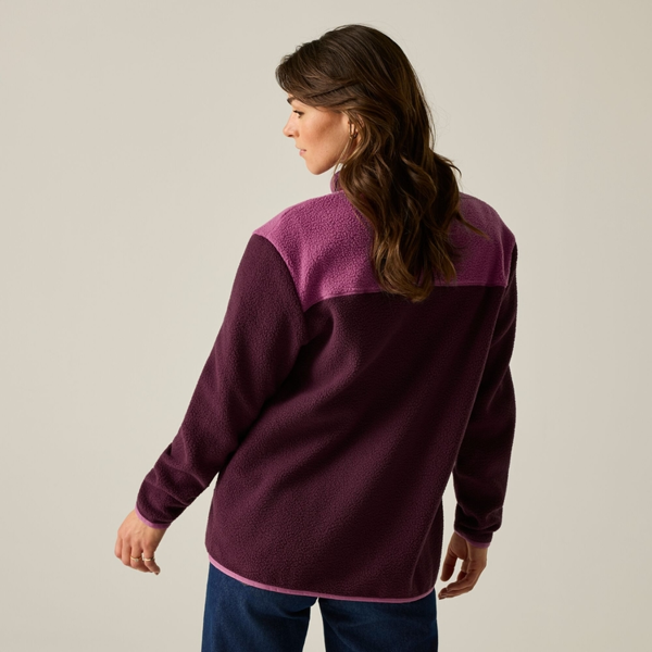 Regatta Womens/Ladies Frankie Borg Full Zip Fleece Jacket - Fig Violet