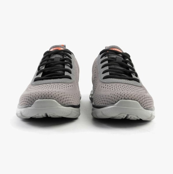 Skechers TRACK - LESHUR Mens Trainers Charcoal/Orange