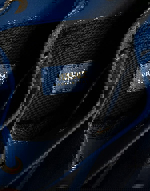 Versace La Medusa Denim Bucket Bag