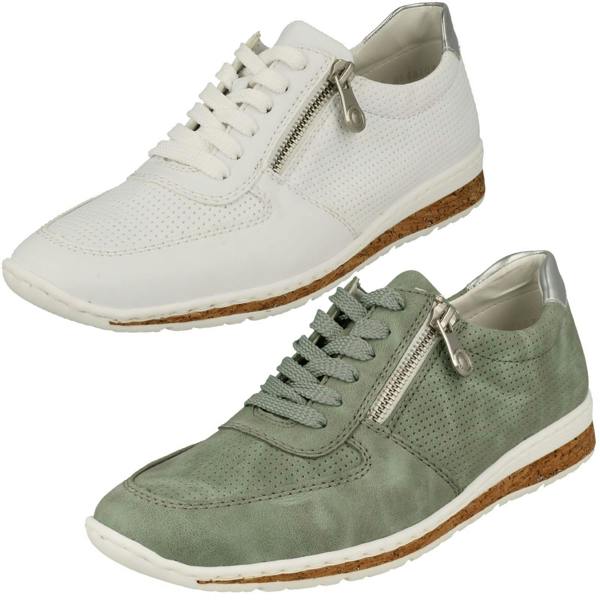 Rieker Ladies Sneakers By Rieker Zip Detailed Trainers N5127