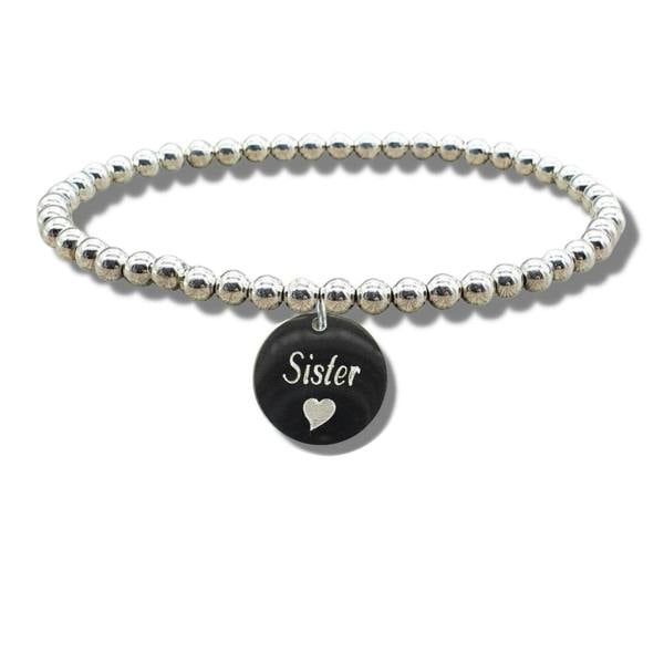 Aye Do Gifts Sister Disc Bracelet & Heart Symbol