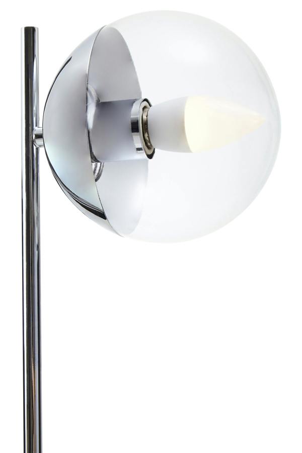 Interiors by Premier Revive Small Silver Finish Metal Table Lamp