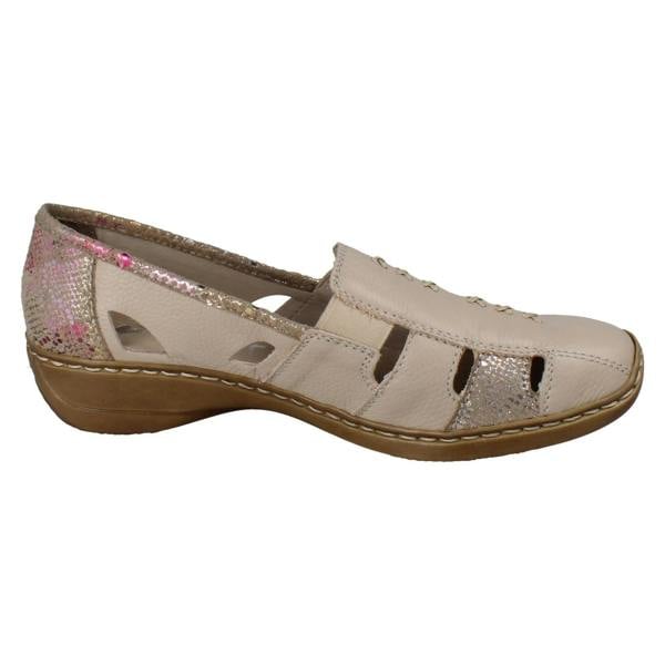 Rieker Ladies Rieker Cut Out Design Slip On Shoes 41385
