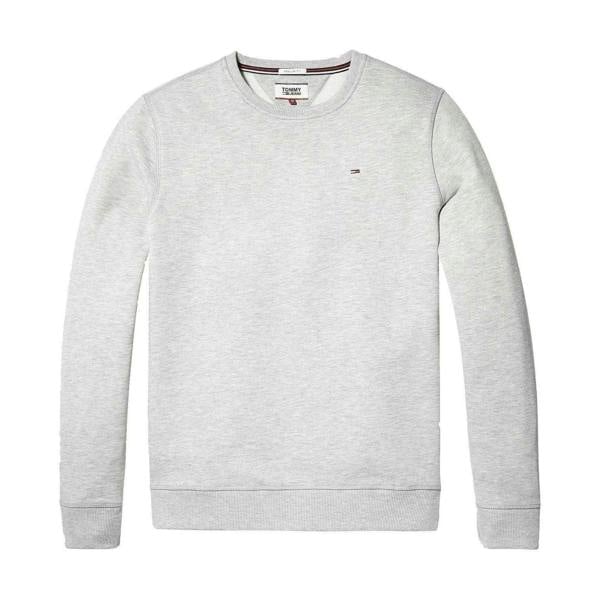 Tommy Jeans Mens Fleece Lined Sweatshirt - Grey Heather - 