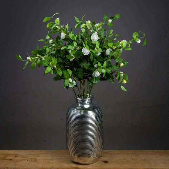 Wyld Haus Set of 3 Artificial Flowers Cream Gardenia Stems