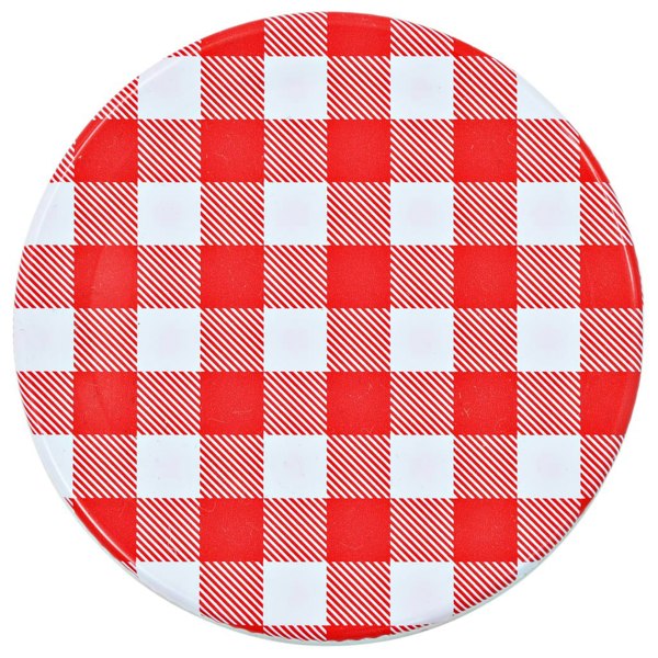 Berkfield Glass Jam Jars with White and Red Lids 24 pcs 110 ml