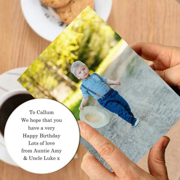 Personalised Photo Card - close-up detail