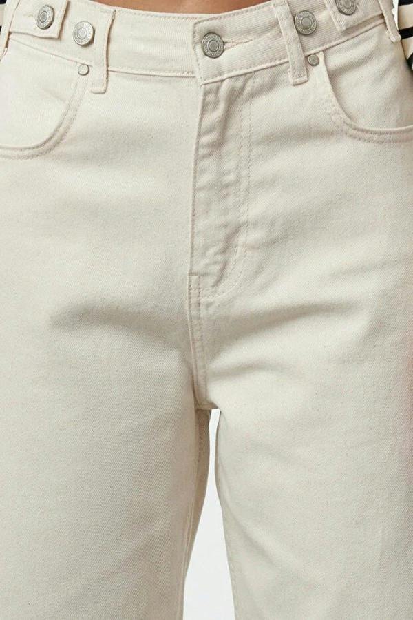 WOVCOR High Waist Wide Leg Jeans with Waist Detail