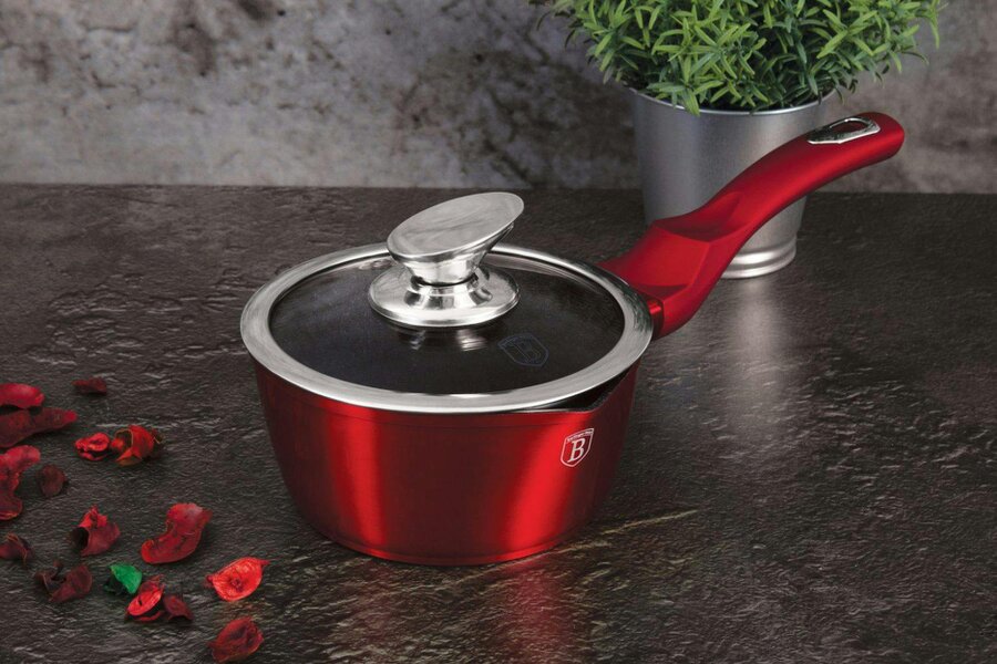 Berlinger Haus Burgundy Saucepan with Glass Lid 16 cm Berlinger Haus