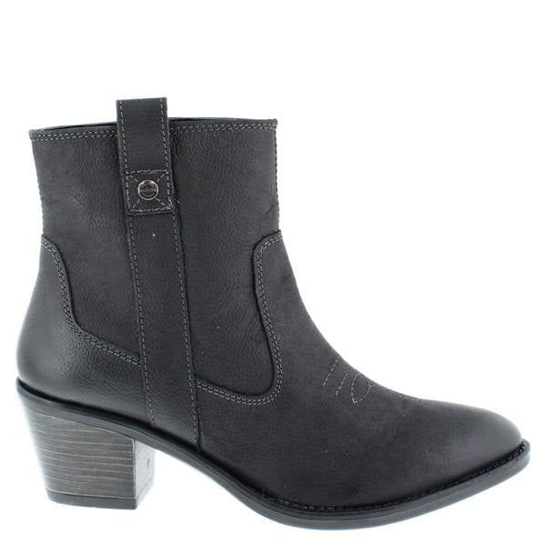 HX London Dakota Women's Leather Ankle Cowboy Boots