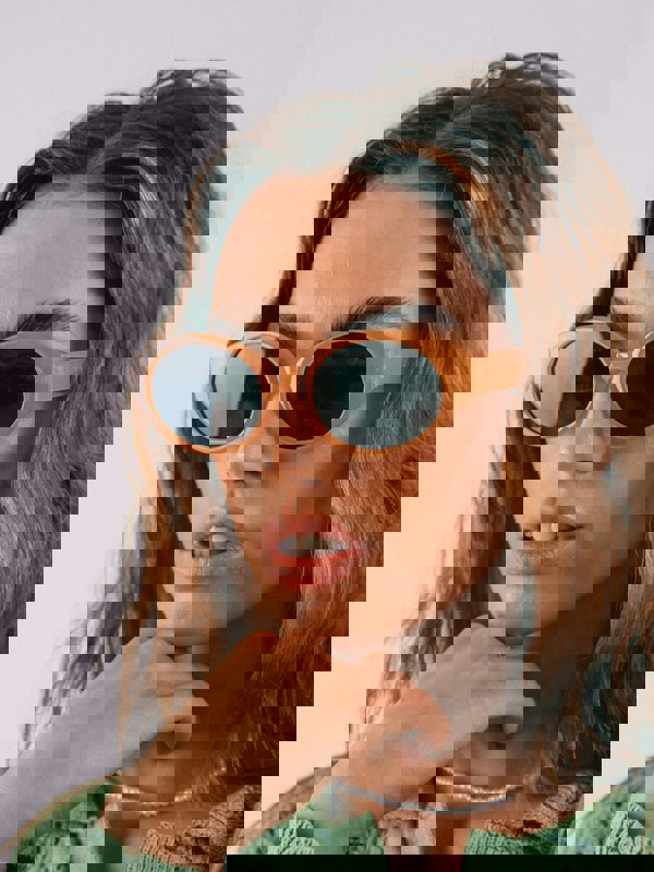 SVNX Oval Plastic Frame Sunglasses