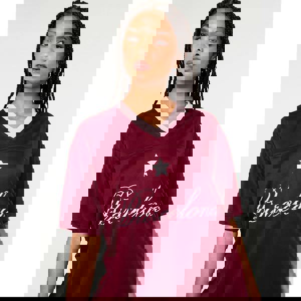 Pink Vanilla Barcelona Football Sports Jersey Top