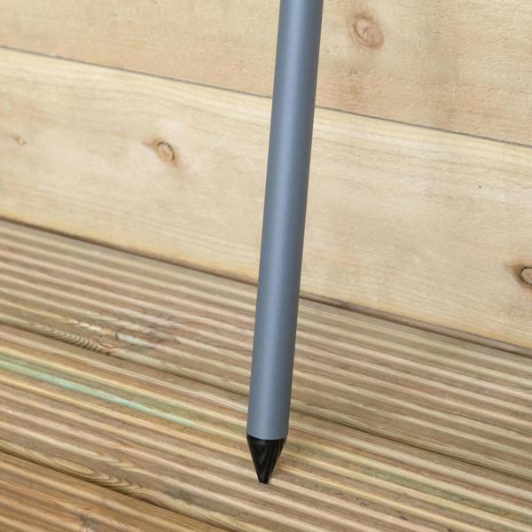 Samuel Alexander 1.7m Outdoor Garden Patio Parasol Sun Shade in Grey