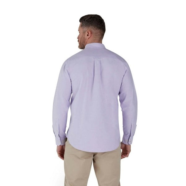 Raging Bull Mens Oxford Classic Long-Sleeved Shirt - Purple