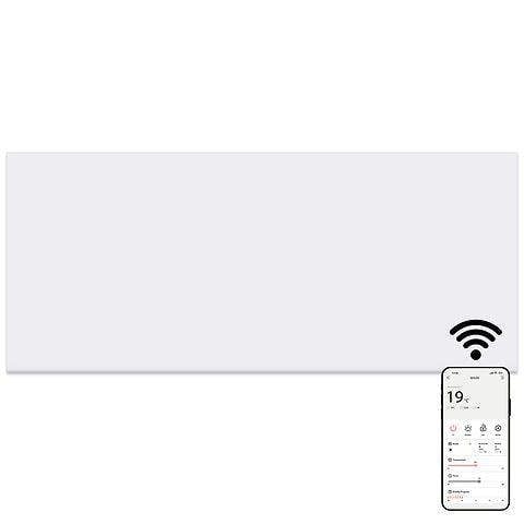 MYLEK Panel Space Heater White 2KW Eco, Smart and WiFi App Slimline Low Energy - Wall Mounted, Bathroom IPX4