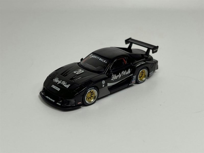 Mini GT Mazda RX-7 LB Super Silhouette Liberty Walk Black LHD 1:64 Mini GT MGT00785L