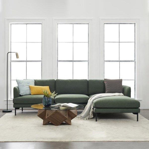 Haven Two Seater Sofa, Armchair, Green Linen-Weilai Concept-Weilai Concept