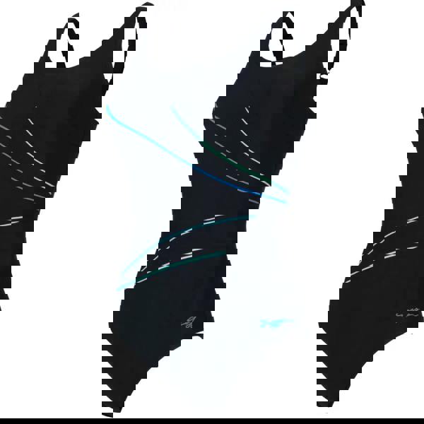 Zoggs Mystic Adjustable Macmaster Scoopback Swimsuit - Black/Multi