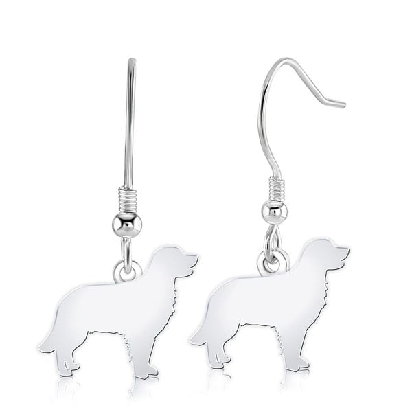 Mylee London Golden Retriever Silhouette Silver Earrings
