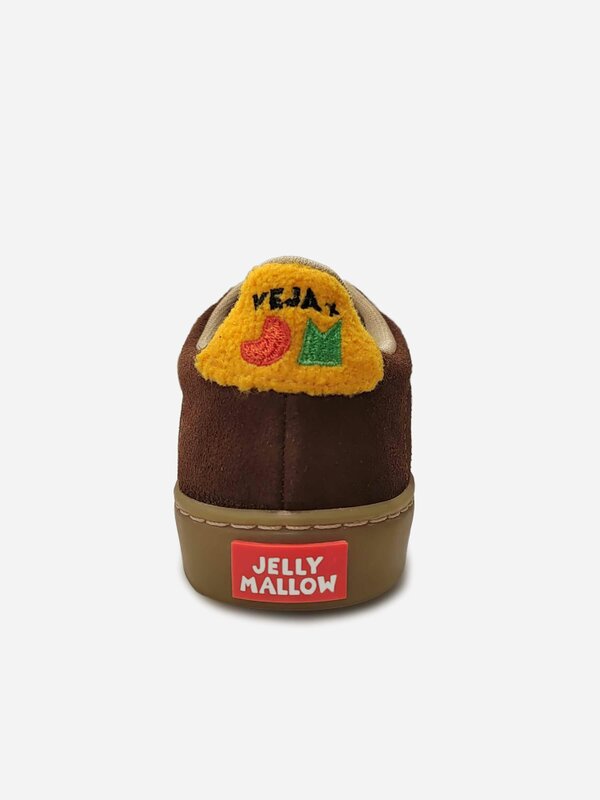 Veja Boys Suede Veja X Jelly Mallow Small Esplar Trainers in Brown