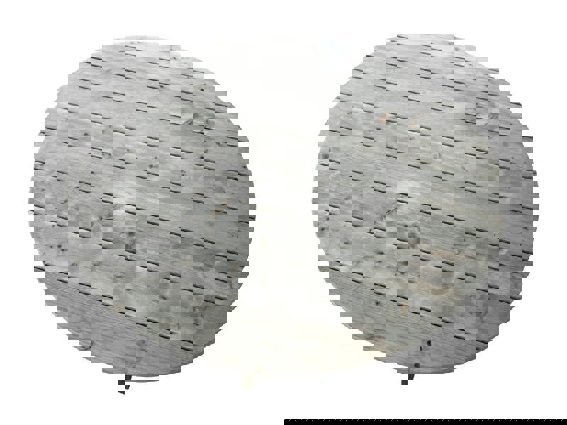 DeckFusion Wooden Rounded Picnic Table and Four Chairs Set – Sturdy Outdoor Dining Set for Gardens, Patios, and Picnics
