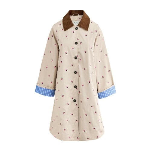 Cath Kidston Womens Rose Trench Coat - Tan/Brown