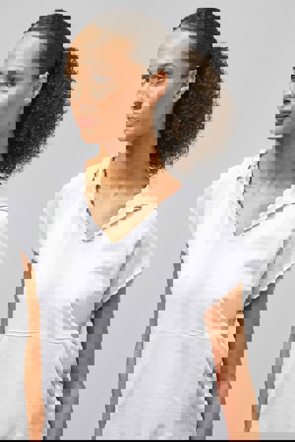 ENORSIA Sleeveless Raw Edge Hoodie