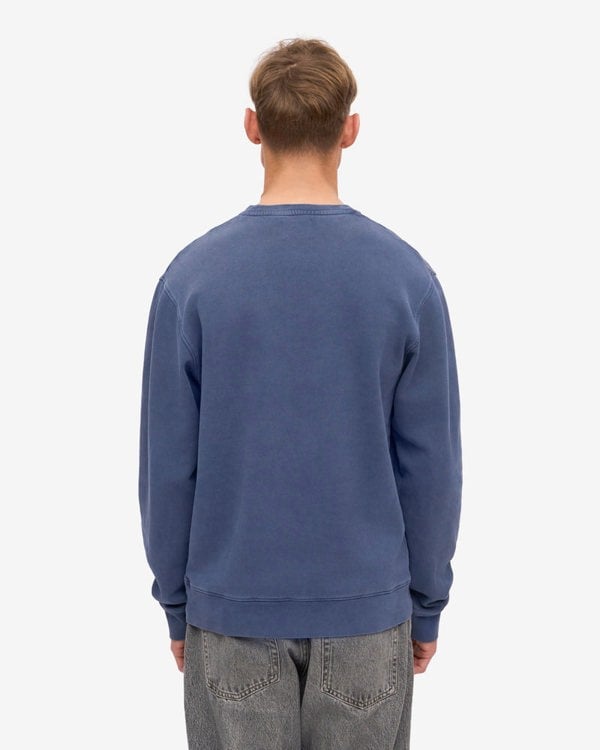 Colorful Standard Mens Classic Organic Crew Neck Sweatshirt - Neptune Blue