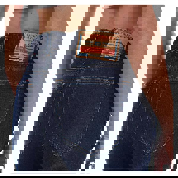 Diesel Womens/Ladies 2018 Slandy Low Leather Badge Skinny Jeans - Blue - 