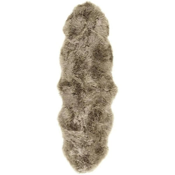 Genuine Khaki/Taupe Sheepskin Faux Fur Rug – The Rugs