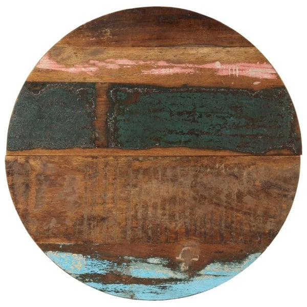 Berkfield Round Table Top 70 cm 25-27 mm Solid Reclaimed Wood