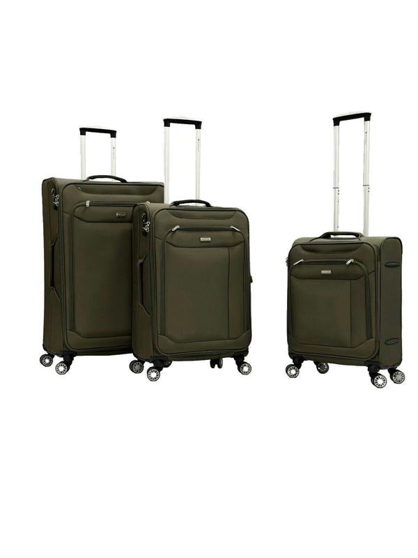 Snowball Soft Lightweight Dual 4 Wheel Suitcase Luggage