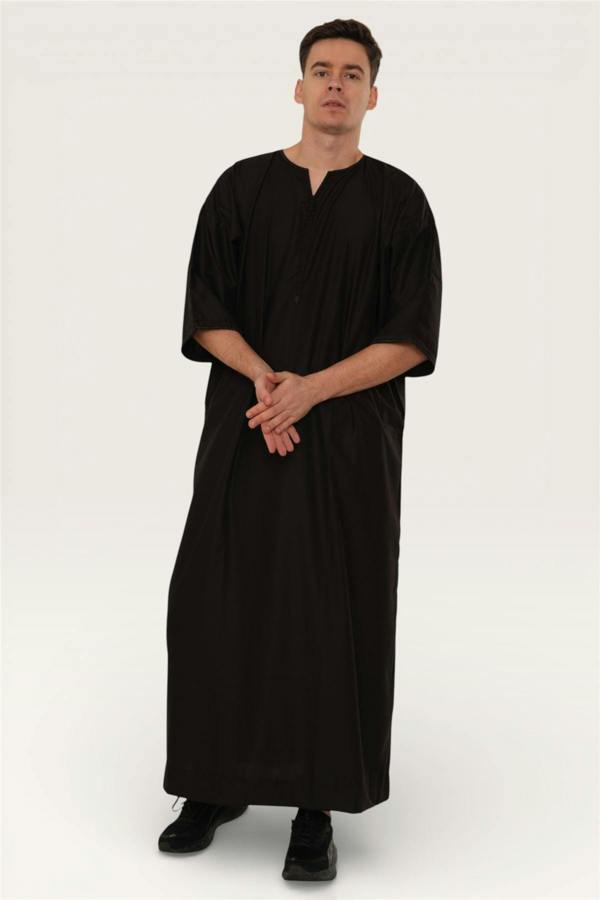 Infinity Leather Men's Ramadan Moroccan Gandoura Thobe Robe Djellaba Eid Jubba- TT-006