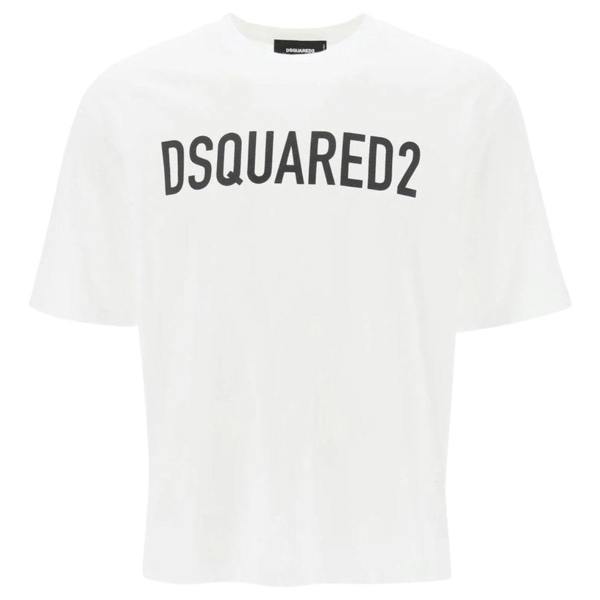 DSQUARED2 Loose Fit Brand Logo White  T-Shirt S