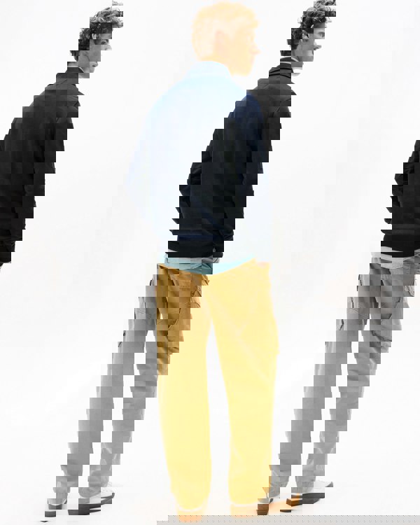 Tommy Hilfiger Essential Terry Long Sleeve Mens Zip Polo - Desert Sky