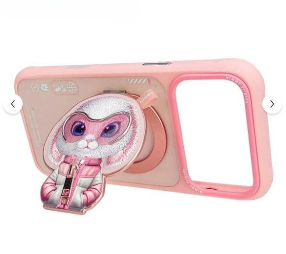 Nimmy Friends Nimmy Cool & Cute 2.0 Rabbit Case with MagSafe Stand for iPhone 17 Pro Max 6.9" Pink - N-YJKM-CXZJZH-IP17-PRO-MAX-08