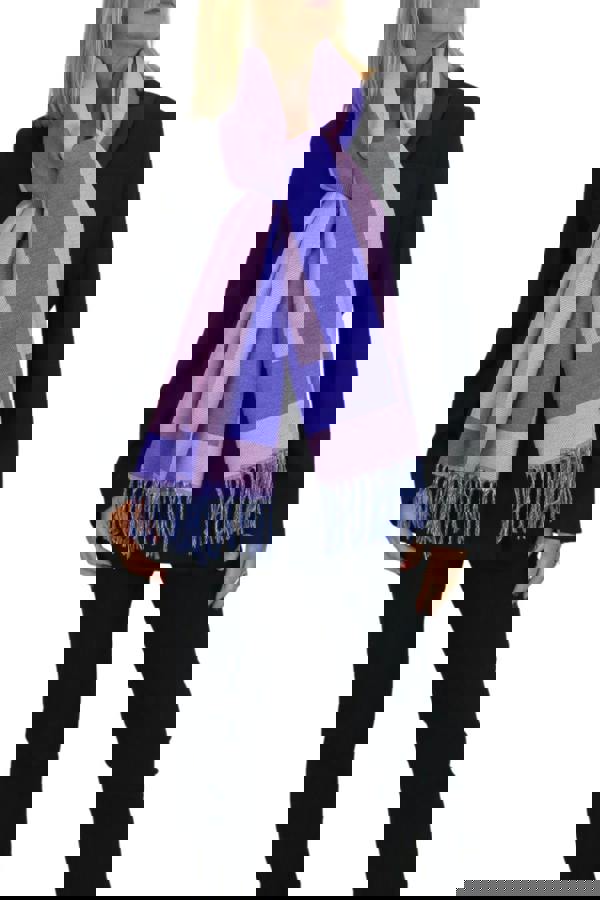 Paulo Due Oversized Wool Blend Pashmina Shawl Scarf