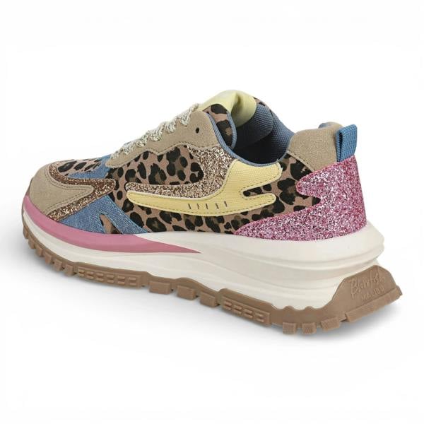 Blowfish Malibu Leo - Women's Pink Yellow Retro Sneaker