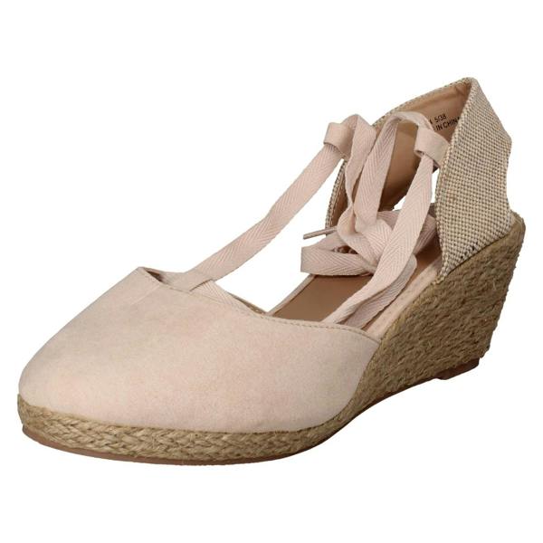 Savannah Ladies Savannah High Espadrille Wedge Sandals F2294